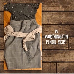 W Worthington Pencil Skirt